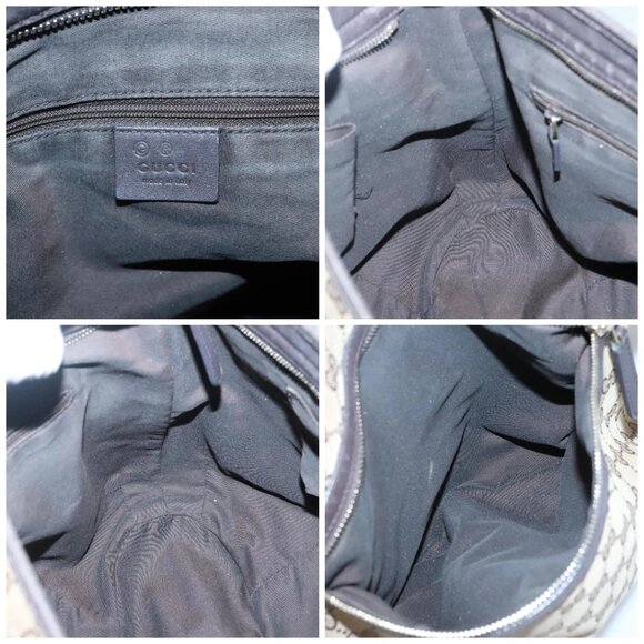 GUCCI GG Canvas Shoulder Bag Outlet Beige Gold - Picture 15 of 16